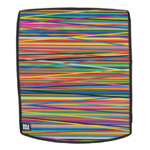 Sac À Dos Conception de bandes abstraites colorées