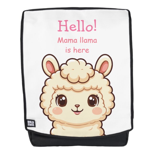 Sac À Dos Conception d'illustration de lama mignon (Devant)