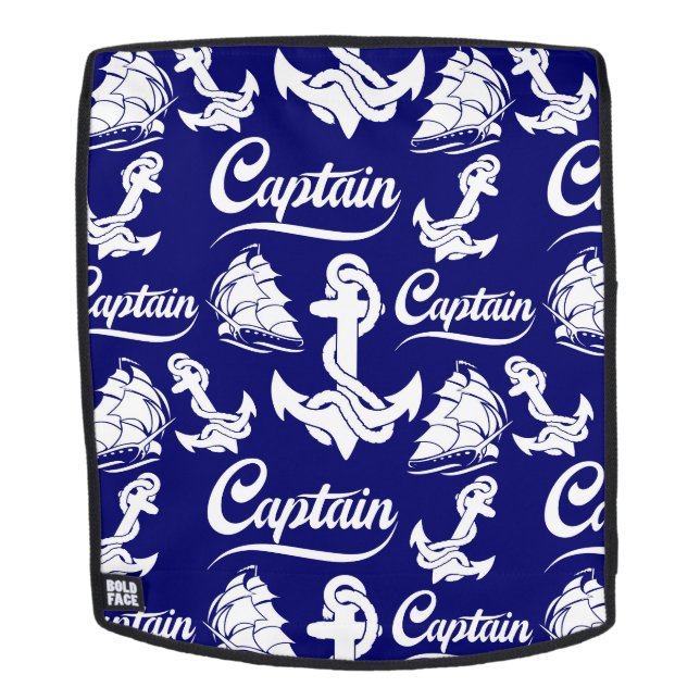 Sac À Dos Conception nautique d'ancre de voilier capitaine (Devant amovible)