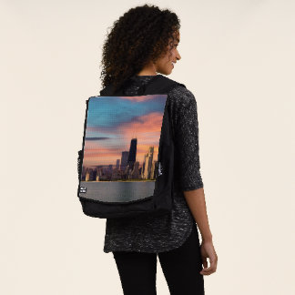 Sac À Dos Coucher de soleil profond Chicago