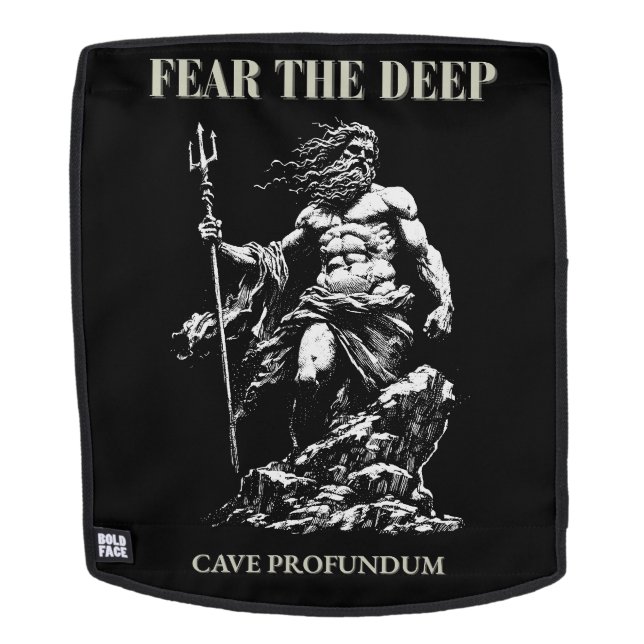 Sac À Dos Craignez les profondeurs – Poséidon Mythique  (Devant amovible)