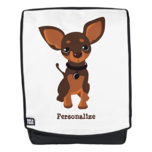 Sac À Dos Cute Little Chihuahua Chiot Personnalisé