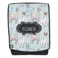 Cute Llama Motif Pois