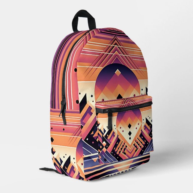 Sac À Dos De Coucher Géométrique - Symétrie Gras C (Coin arrière gauche)