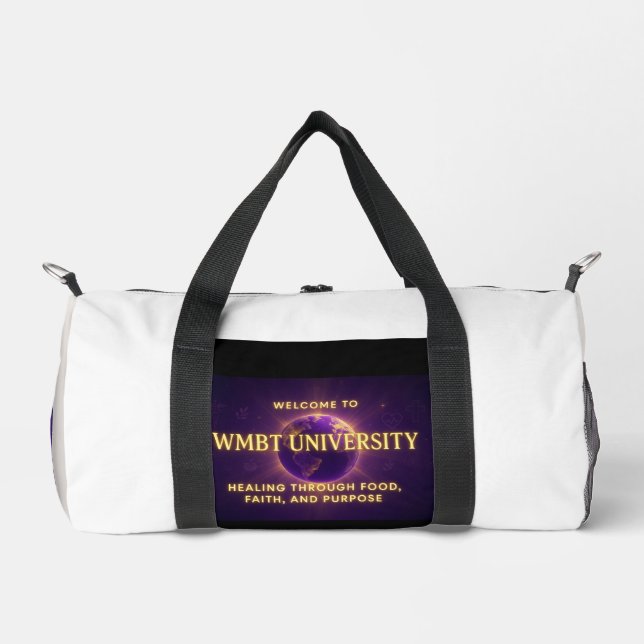 Sac à dos de l'université WMBT.  (Recto)