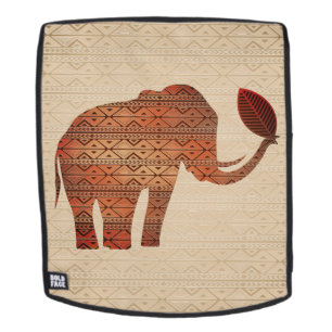 Sac À Dos Design d'art tribal des éléphants
