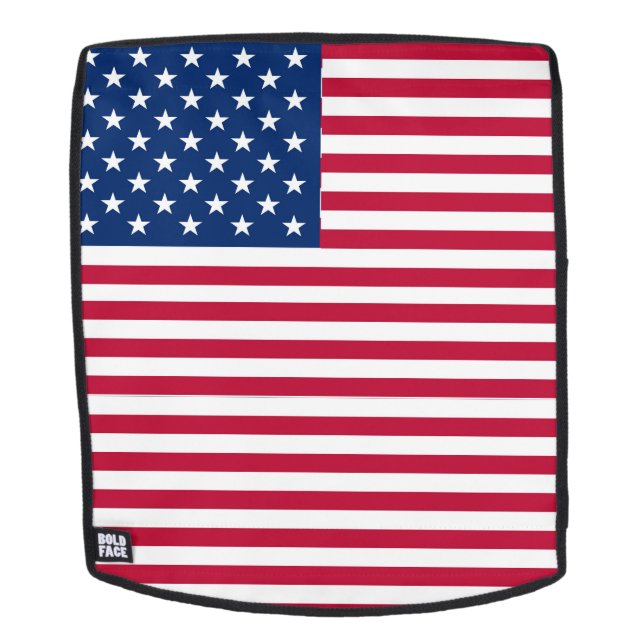 Sac À Dos Dessin de fierté du drapeau américain USA (Devant amovible)
