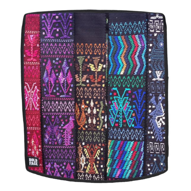 Sac À Dos Dessins textiles guatémaltèques (Devant amovible)