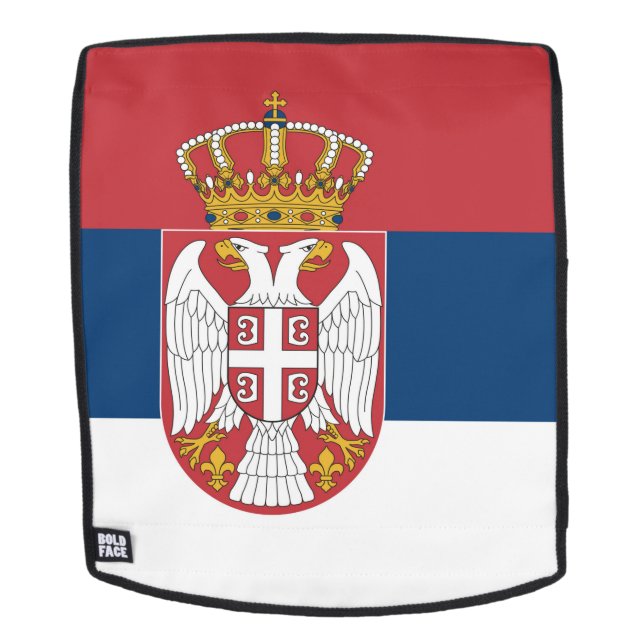 Sac À Dos Drapeau de la Serbie (Devant amovible)
