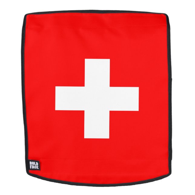 Sac À Dos Drapeau de la Suisse (Devant amovible)