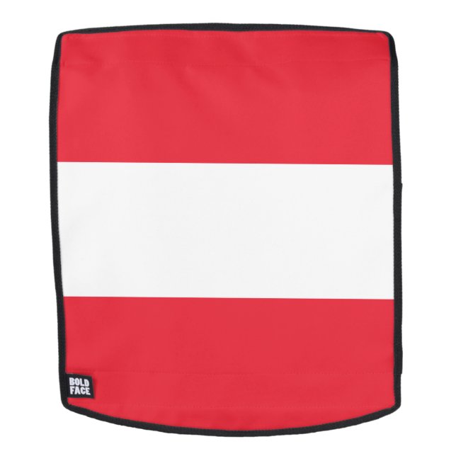 Sac À Dos Drapeau de l'Autriche (Devant amovible)