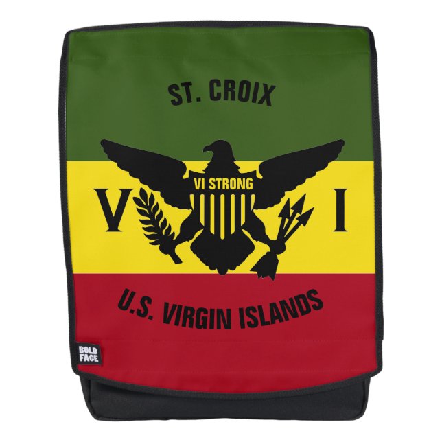 Sac À Dos Drapeau des îles Vierges américaines, Sainte-Croix (Devant)