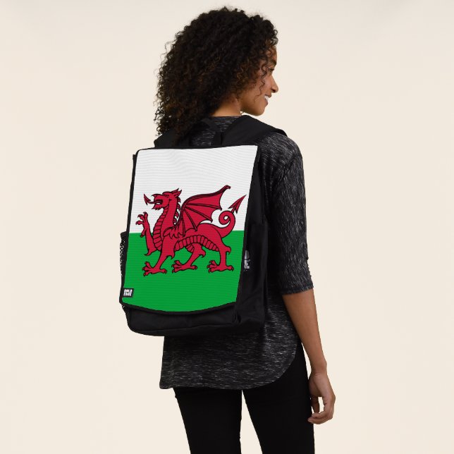 Sac À Dos Drapeau dragon du Pays de Galles, Drapeau national (Porté)