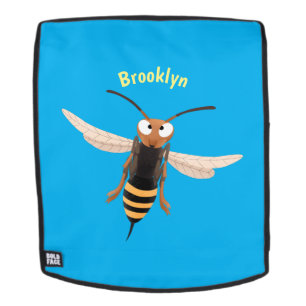 Sac À Dos Drôle dessin animé de guêpe à cornet en colère