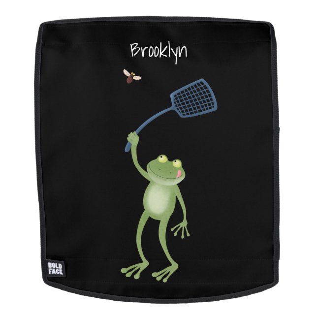 Sac À Dos Drôle dessin animé de la mouche à bec de grenouill (Devant amovible)