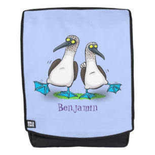 Sac À Dos Drôle, joyeux croquis à pieds bleus dansant dessin