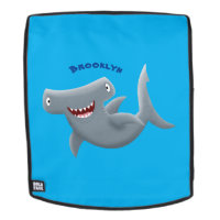 Drôle mignon requin marteau dessin animé