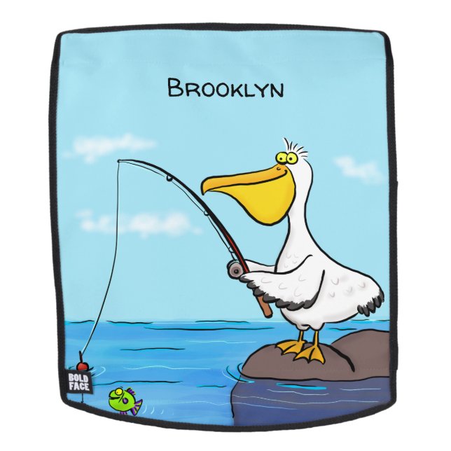 Sac À Dos Drôle pélican de pêche (Devant amovible)