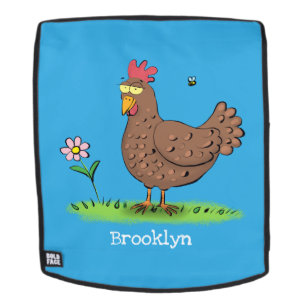 Sac À Dos Drôle poulet rustique whimsical dessin animé