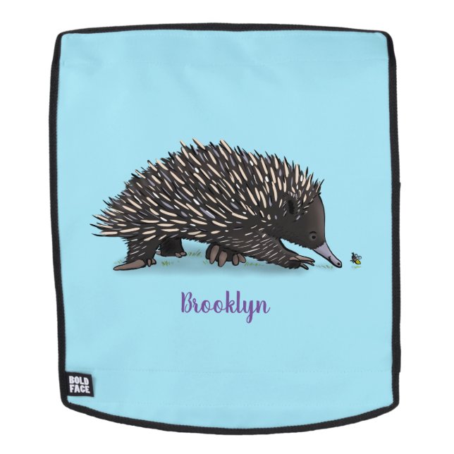 Sac À Dos Echidna mignonne avec dessin animé d'abeille (Devant amovible)