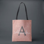 Sac à dos élégant en rose gold scintillant à monog<br><div class="desc">Sac à dos élégant en rose gold et gris charbon (gris) à scintillements et paillettes. Ce sac à dos peut être personnalisé pour inclure votre initiale et prénom et offert en cadeau pour Noël,  anniversaire Sweet 16,  douche de mariée ou mariage.</div>