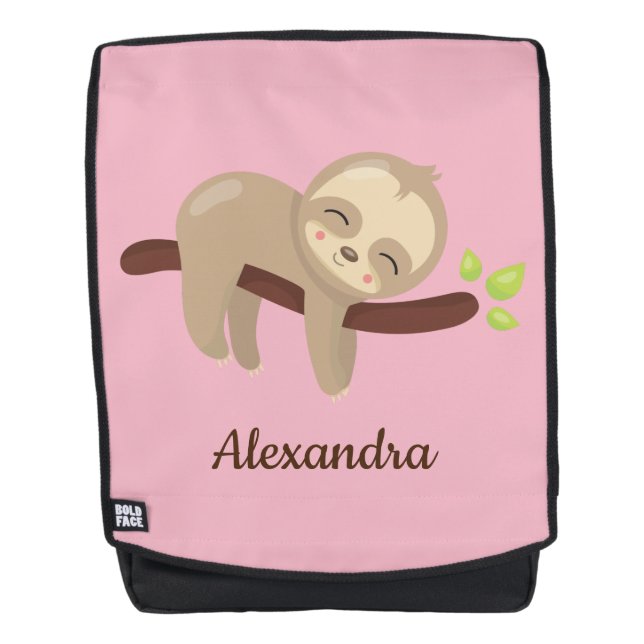 Sac À Dos Empreinte adorable dans l'arbre Illustration anima (Devant)