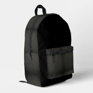 Sac à dos en cuir noir Faux