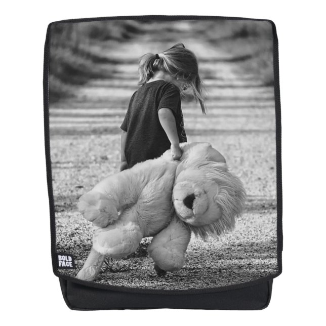 Sac À Dos Fille et ours en peluche (Devant)