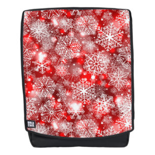 Sac À Dos Flammes de neige sur rouge
