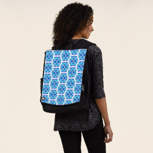 Sac À Dos Fleurs bleues, motif de fleurs, motif floral