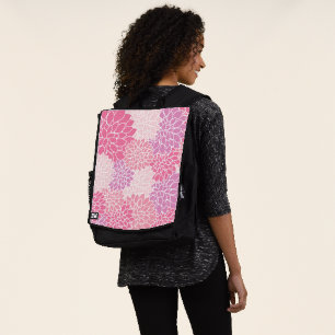Sac À Dos Fleurs Dahlia, Motif De Fleurs, Dahlia Rose