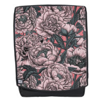 Fleurs et moisissures de pivoines roses