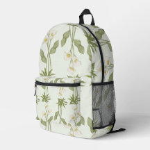 Sac à dos floral blanc