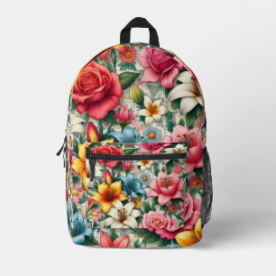 Sac à dos floral en fleurs vives
