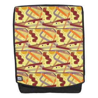 Sac À Dos Fourre-tout Lilas Orange Bourgogne Crème Tan Art D