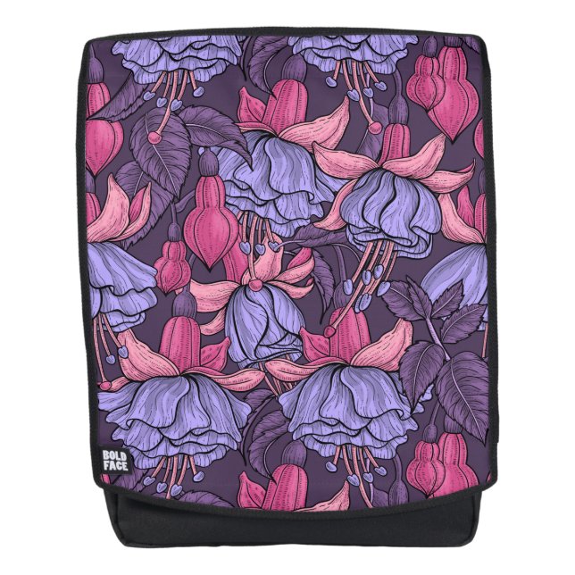 Sac À Dos Fuchsia rose et violet (Devant)