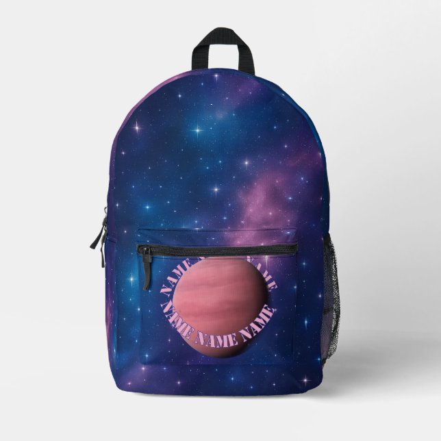 Sac à dos Galaxy Planet - Nom personnalisé Orbit (Recto)