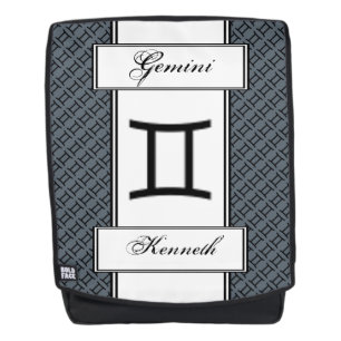 Sac À Dos Gémeaux Symbole du zodiaque Standard par Kenneth Y