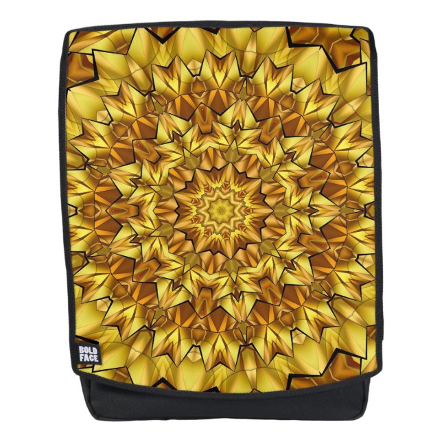 Sac À Dos Golden Mandala Antique Abstract Design-63495 (Devant)