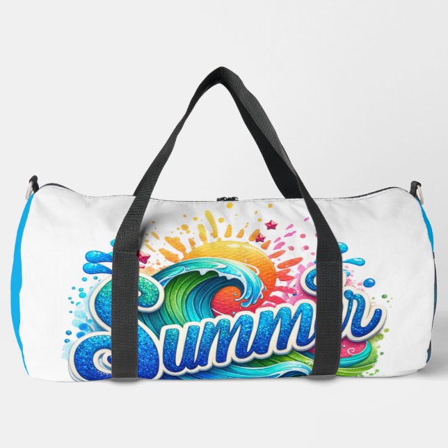 Sac à dos grande vague colorée d'été (Recto)