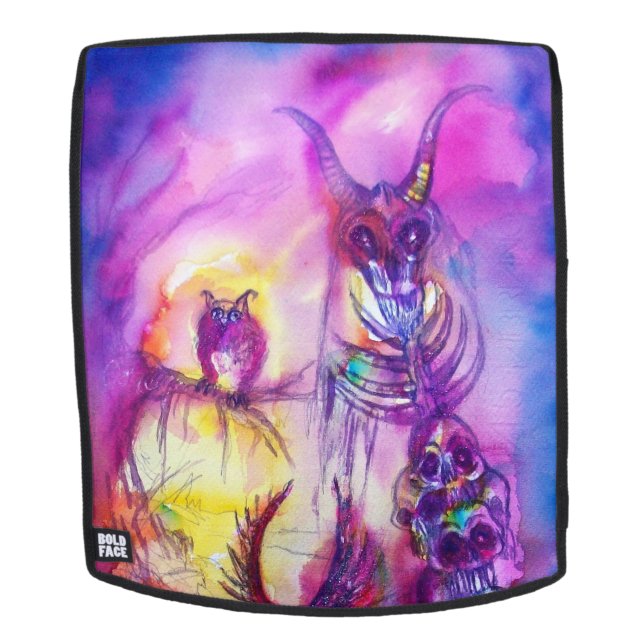 Sac À Dos HALLOWEEN MONSTERS / ORK WAR Imaginaire violet (Devant amovible)