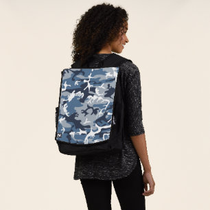 Sac À Dos Hiver Camouflage bleu neige, Militaire, Armée