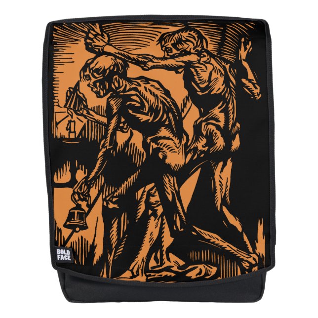 Sac À Dos Horreurs Déterrées de Mineurs Morts pour Halloween (Devant)