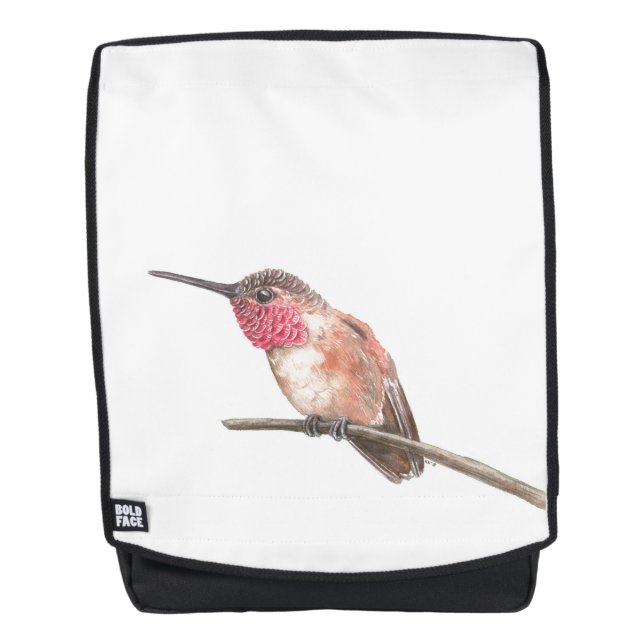 Sac À Dos Hummingbird watercolor (Devant)
