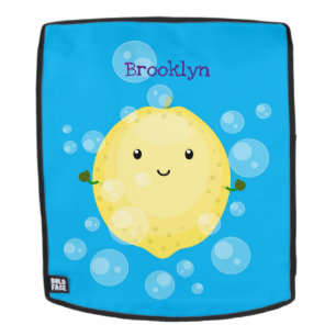 Sac À Dos Illustration de bulles de dessin animé de fruit de