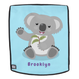 Sac À Dos Illustration de koala mignon et heureux agitant la