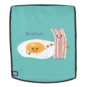 Sac À Dos Illustration de l'oeuf de Cute kawaii et du bacon