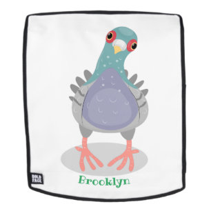 Sac À Dos Illustration drôle de pigeon curieux