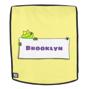 Sac À Dos Illustration du panneau de grenouille verte mignon