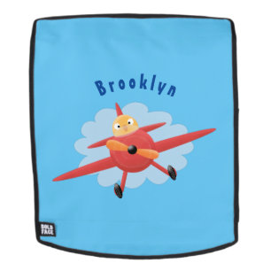 Sac À Dos Illustration d'un avion rouge volant mignon
